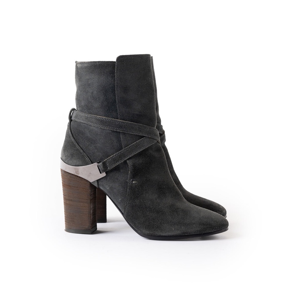 Lanvin grey suede ankle boots